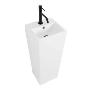 Lavoar freestanding Rea Kamila 32.5 cm Alb Lucios