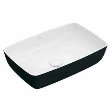 Lavoar pe blat Villeroy &amp; Boch Artis dreptunghiular 58 cm Negru