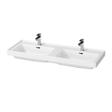 Lavoar dublu pentru mobilier, Cersanit, Crea, 120 cm, alb