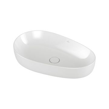 Lavoar pe blat, Villeroy & Boch, Antao, asimetric, 65 cm, alb