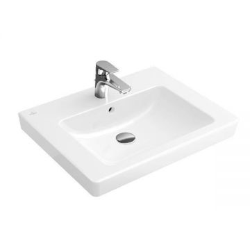 Lavoar pe mobilier, Villeroy & Boch, Subway 2.0, 60 x 47 cm, alb alpin