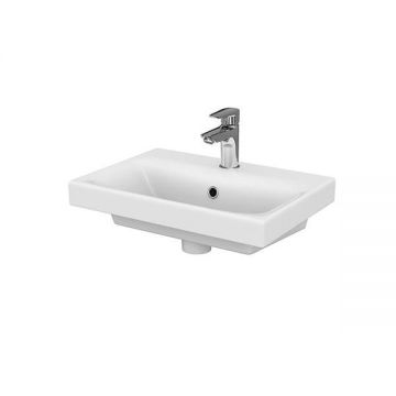 Lavoar slim pentru mobilier, Cersanit, Moduo, 80x38 cm, alb