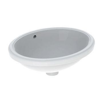 Lavoar sub blat, Geberit, VariForm, oval, 49,5 cm, alb