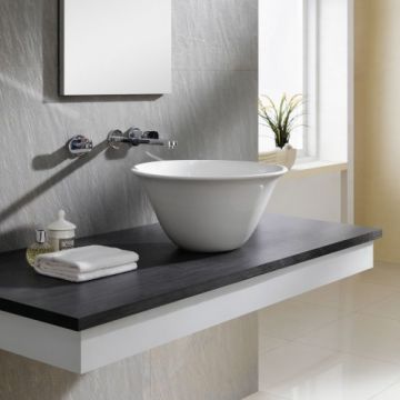 Lavoar pe blat Bathco Nordic 42 cm, alb - Dimensiune 42cm