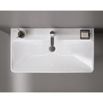 Lavoar Geberit Smyle Square, 75 cm - Dimensiune 75 cm