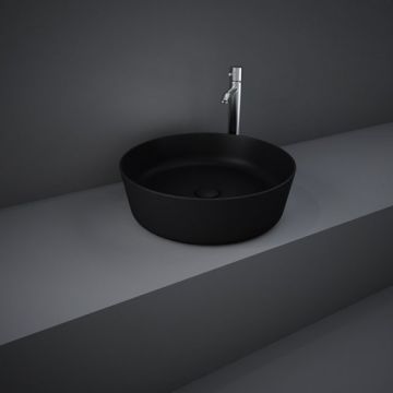 Lavoar pe blat Rak Ceramics Feeling negru mat, 42 cm - Dimensiune 42 cm