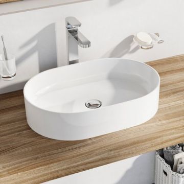 Lavoar Ravak Ceramic 550 O Slim, 55x37 cm - Dimensiune 55cm