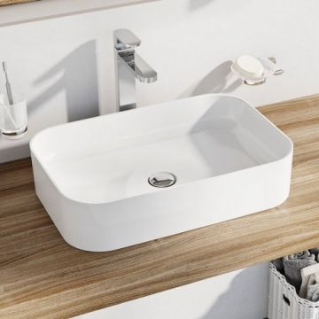 Lavoar Ravak Ceramic 550 R Slim, 55x37 cm - Dimensiune 55cm