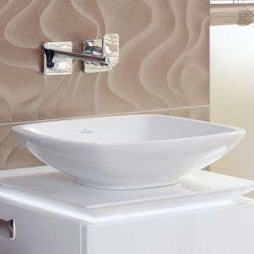 Lavoar Villeroy & Boch Loop&Friends patrat, 43x43 cm - Dimensiune 43 cm