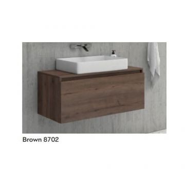 Baza Mobilier SPACE 80 cm Cu Blat Din Compozit - Karag - Culoare brown 8702