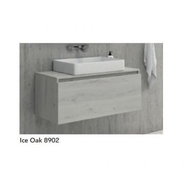 Baza Mobilier SPACE 80 cm Cu Blat Din Compozit - Karag - Culoare ice oak 8902