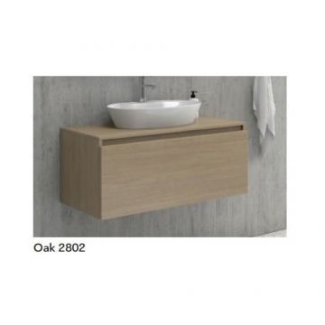 Baza Mobilier SPACE 80 cm Cu Blat Din Compozit - Karag - Culoare oak 2802