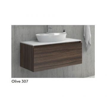 Baza Mobilier SPACE 80 cm Cu Blat Din Compozit - Karag - Culoare olive 307