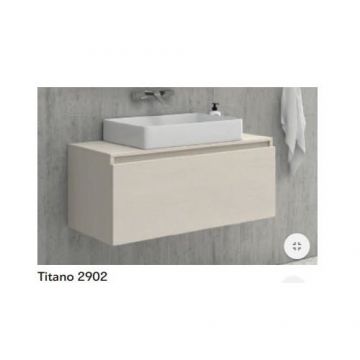 Baza Mobilier SPACE 80 cm Cu Blat Din Compozit - Karag - Culoare titano 2902