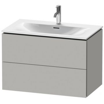 Dulap baza suspendat Duravit L-Cube 820x481mm  cu doua sertare  gri ciment mat