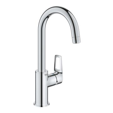 Baterie lavoar Grohe BauLoop L  ventil click-clack  crom