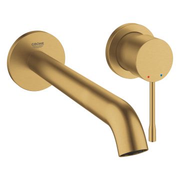 Baterie lavoar Grohe Essence L din 2 elemente  de perete  necesita corp incastrat  brushed cool sunrise