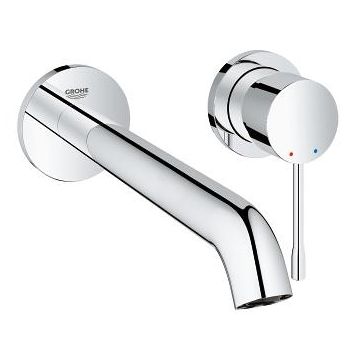 Baterie lavoar Grohe Essence New L din 2 elemente  de perete  montaj incastrat  necesita corp ingropat