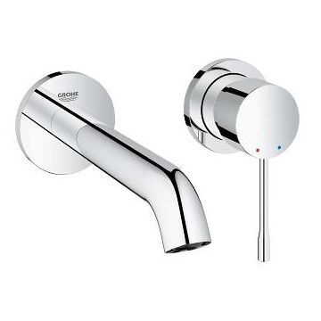 Baterie lavoar Grohe Essence New M din 2 elemente  de perete  montaj incastrat  necesita corp ingropat