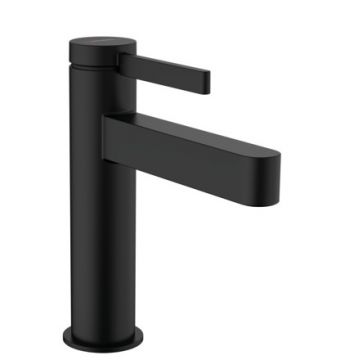 Baterie lavoar Hansgrohe Finoris 110  ventil push-open  negru mat