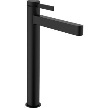 Baterie lavoar Hansgrohe Finoris 260  ventil push-open  pentru lavoar tip bol  negru mat