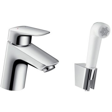 Baterie lavoar Hansgrohe Logis cu dus tip bideu pentru igiena intima  fara ventil