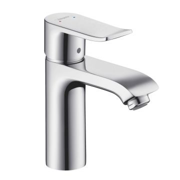 Baterie lavoar Hansgrohe Metris 110  ventil pop-up  crom