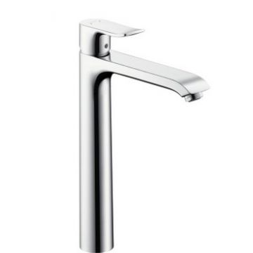 Baterie lavoar Hansgrohe Metris 260 ventil pop-up pentru lavoar tip bol crom