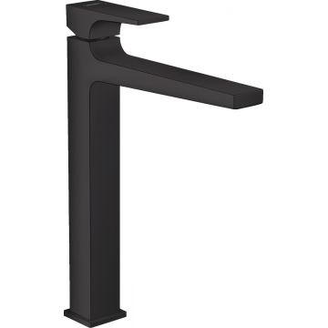 Baterie lavoar Hansgrohe Metropol 260  ventil push-open  pentru lavoar tip bol  negru mat