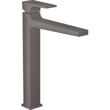 Baterie lavoar Hansgrohe Metropol 260  ventil push-open  pentru lavoar tip bol  negru periat