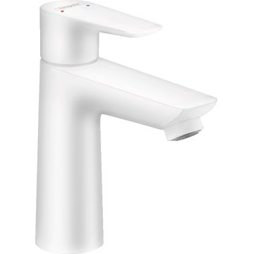 Baterie lavoar Hansgrohe Talis E 110  ventil pop-up  alb mat