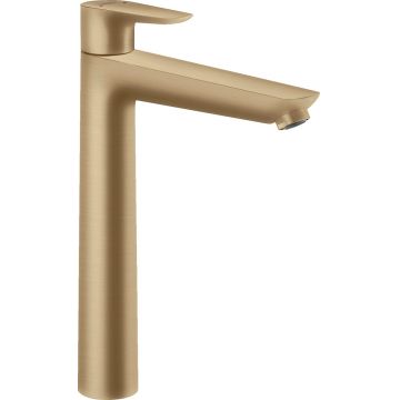 Baterie lavoar Hansgrohe Talis E 240  ventil pop-up  pentru lavoar tip bol  bronz periat