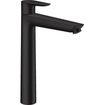 Baterie lavoar Hansgrohe Talis E 240  ventil pop-up  pentru lavoar tip bol  negru mat