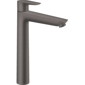 Baterie lavoar Hansgrohe Talis E 240 ventil pop-up pentru lavoar tip bol negru periat