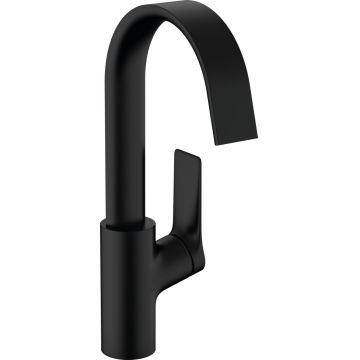 Baterie lavoar Hansgrohe Vivenis 210 cu pipa rotativa  ventil pop-up  negru mat