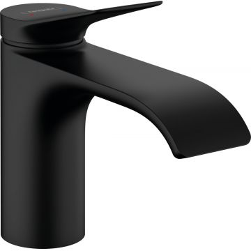 Baterie lavoar Hansgrohe Vivenis 80  ventil pop-up  negru mat