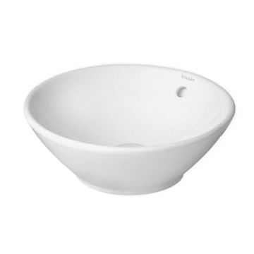 Lavoar tip bol Duravit Bacino 42cm  fara orificiu baterie  montare pe blat