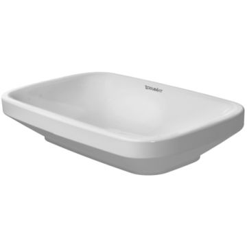 Lavoar tip bol Duravit Durastyle 60x38cm  fara orificiu baterie  fara preaplin  montare pe blat