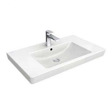 Lavoar Villeroy & Boch Subway 2.0 80x47cm montare pe mobilier