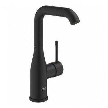 Baterie lavoar Grohe Essence L cu ventil pop-up - Culoare Negru