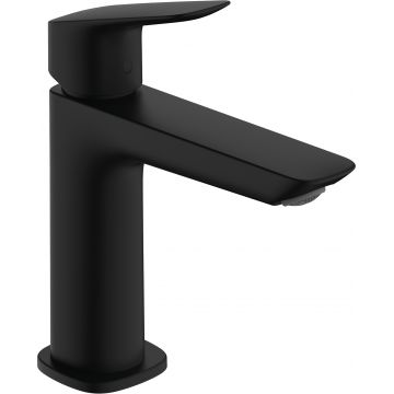 Baterie lavoar Hansgrohe Logis 110 ventil pop-up negru mat