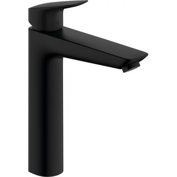 Baterie lavoar Hansgrohe Logis 190 fara ventil pentru lavoare tip bol negru mat