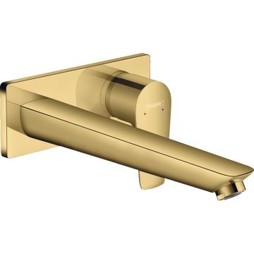 Baterie lavoar Hansgrohe Talis E cu pipa 225 mm montaj incastrat necesita corp ingropat gold optic lustruit