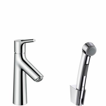 Baterie lavoar Hansgrohe Talis S cu dus tip bideu pentru igiena intima ventil push-open