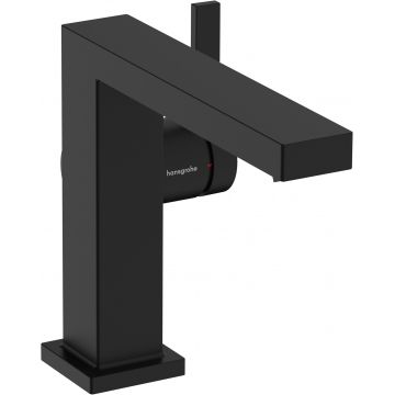 Baterie lavoar Hansgrohe Tecturis E 110 Fine  CoolStart  ventil click-clack  negru mat