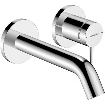 Baterie lavoar Hansgrohe Tecturis S cu pipa 165mm  montaj incastrat  necesita corp ingropat  crom