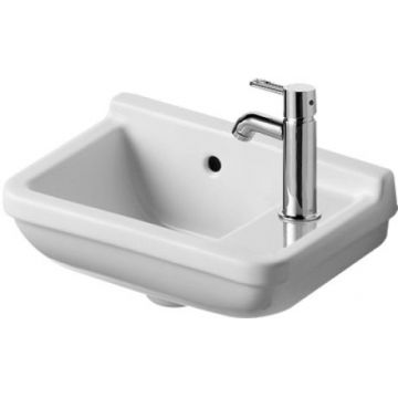 Lavoar asimetric Duravit Starck 3  orientare dreapta  alb