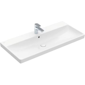 Lavoar Villeroy & Boch Avento CeramicPlus 100cm cu preaplin  montare pe mobilier  alb Alpin