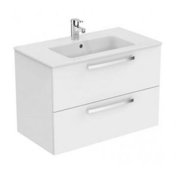 Mobilier De Baie Suspendat Tempo 80 alb lucios - Ideal Standard - Dimensiune 80 cm