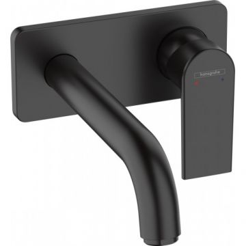 Baterie lavoar incastrata Hansgrohe Vernis Shape, cu pipa 20 cm - Culoare Negru